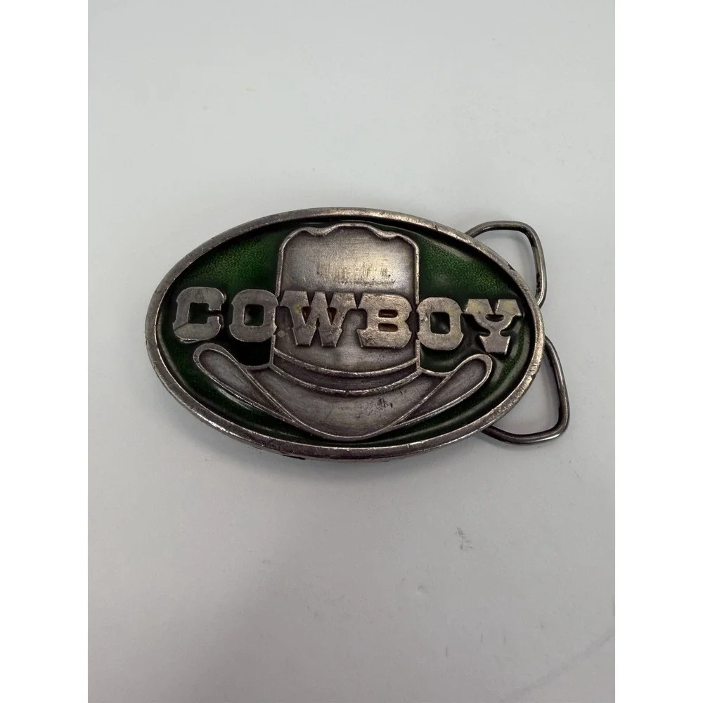 1978 Capt. Hawks Sky Patrol Cowboy Men's Belt Buckle USA Enamel